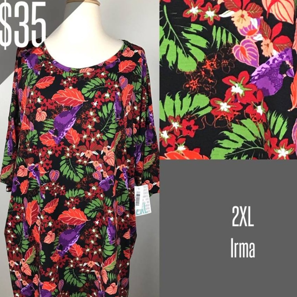 NWT LuLaRoe Irma Tunic 2XL